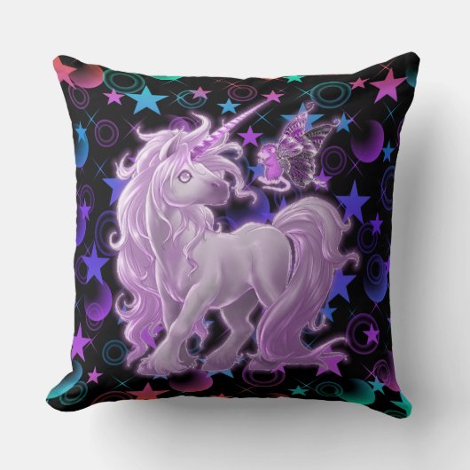 Stars'n Stuff Pink Unicorn Kussen (Voorkant)