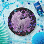 Stars'n Stuff Pink Unicorn Papieren Bordje (Feest)
