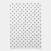 STARSO7 BLACK WHITE STARS PATTERN GRAPHICS BACKGRO THEEDOEK (Verticaal)