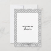 Starstruck Script Foto - 3x5 bruiloft Dank u Bedankkaart (Achterkant)