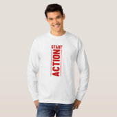 Start actie: ontsteek de reis t-shirt (Voorkant volledig)