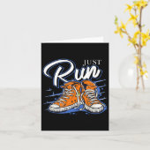 Start alleen maar Runner Biathlon Jogging Triathlo Kaart (Gele Bloem)