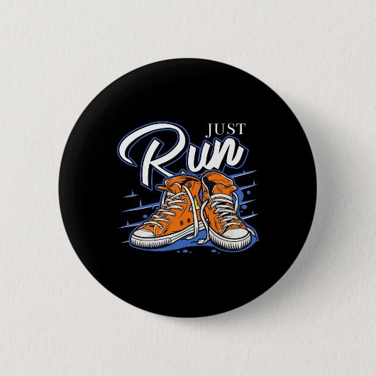 Start alleen maar Runner Biathlon Jogging Triathlo Ronde Button 5,7 Cm (Voorkant)