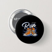 Start alleen maar Runner Biathlon Jogging Triathlo Ronde Button 5,7 Cm (Voorkant /achterkant)