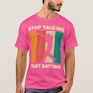 Start batting voor cricket sportspeler Funny Cric T-shirt