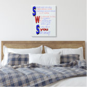 Start Caring Wrapped Canvas Afdruk (Insitu (Slaapkamer))