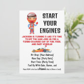 Start de 5e verjaardag van je motorjongen kaart (Staand voorkant)