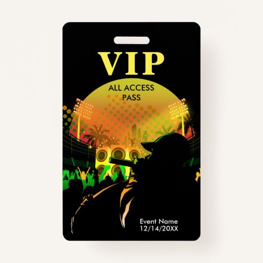 Start de Crowd VIP All Access Event Badge (Voorkant)