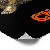 Start de dag met Chardonnay. Bacchus God van wijn Poster (Hoek)