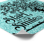 Start de dag met een glimlach poster (Hoek)