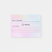 Start de dag met intenties post-it® notes (Voorkant)