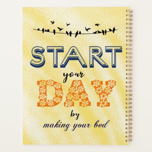 Start de dag planner (Achterkant)