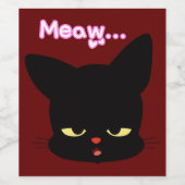 Start de kat op wijn etiket (Enkel label)