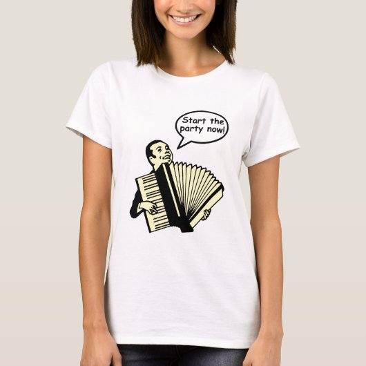 Start de Partij! (Accordion) T-shirt (Voorkant)