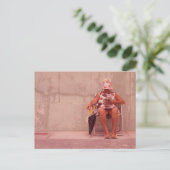 Start de partij - Vintage Briefkaart (Staand voorkant)