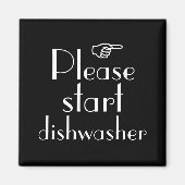 Start de sjabloon van de afwasmachinemagneet magneet (Voorkant)