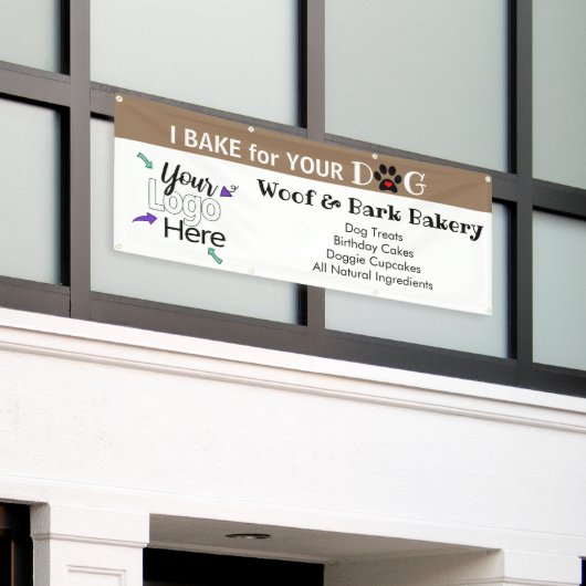 Start Dog Treat Business Home Supply Spandoek (Buitenkant Gebouw)