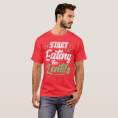 Start Eatinghe Lentils Food Sayings Lentil boy T-shirt (Voorkant volledig)