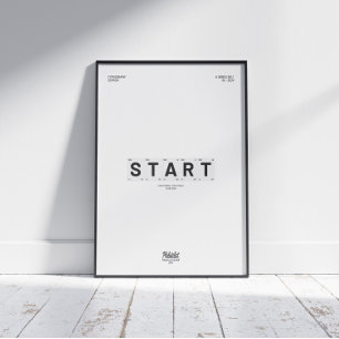 START (EENVOUDIG, KLEIN, NU) MOTIVATIE POSTER
