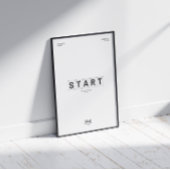 START (EENVOUDIG, KLEIN, NU) MOTIVATIE POSTER