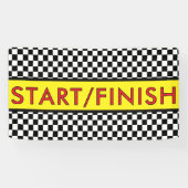 START/ finish hardlopen Spandoek (Horizontaal)