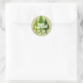 Start Forest, bescherm de Dag van de Aarde Ronde Sticker (Tas)