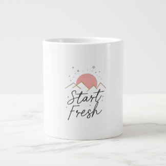 Start Fresh Minimalist Pastel Sunrise Mok