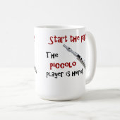 Start het feest - de piccolo speler is hier! koffiemok (Voorkant rechts)