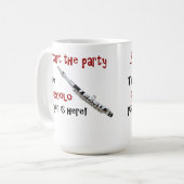 Start het feest - de piccolo speler is hier! koffiemok (Voorkant links)