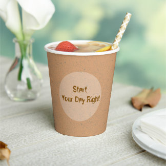Start Je Dag Goed - Inspirerende Koffiebeker Papieren Bekers