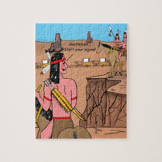 "Start je Injuns" Legpuzzel (Verticaal)