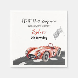 Start Je Motor Elk Leeftijd Verjaardag Servet