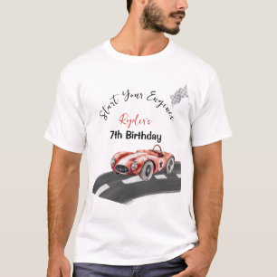 Start Je Motor Op Elke Leeftijd Verjaardag Ouders T-shirt