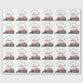 Start Je Motor Verjaardag Elke Leeftijd Cadeaupapier (Vlak)