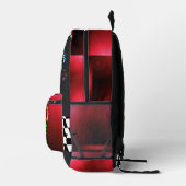 Start je motoren, het is schooltijd ! bedrukte rugzak (Rechts)