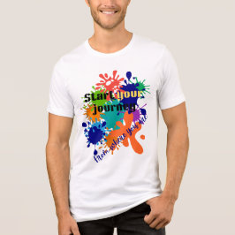 Start Je Reis Heren T-shirt - Schoon Motivatie ont