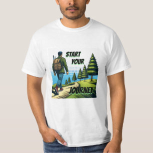 Start Je Reis Wandelend op een Pad T-shirt