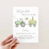 Start je tractor 1e verjaardagsfeestje kaart