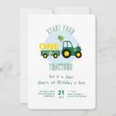 Start je Tractors Boy 1e Verjaardag Kaart (Voorkant)