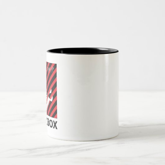 Start Kdrama op - Sandbox Logo Tweekleurige Koffiemok (Center)