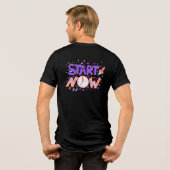 Start Now T-shirt ontwerp (Achterkant volledig)