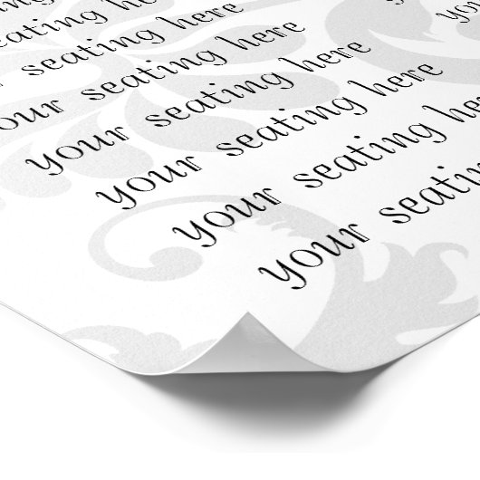 start op $11.20 Zittingsgrafiek voor ontvangst Poster (Hoek)