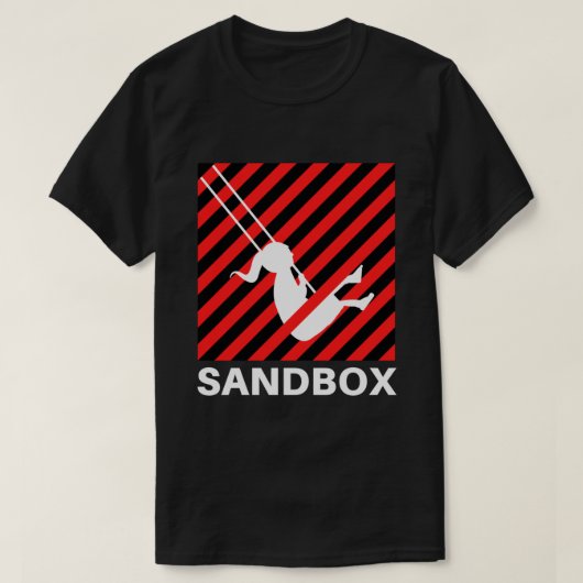 Start op - Sandbox Logo (zwarte versie) Klassieke  T-shirt (Design voorkant)
