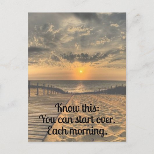 Start over Inspirerend offerte Briefkaart (Voorkant)