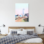 'Start Point Lighthouse' door Gordon Ashton. Canvas Afdruk (Insitu (Slaapkamer))