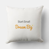 Start Small, Dream Big Nursery Pillow Kussen (Achterkant)