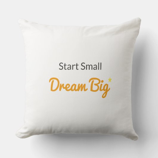 Start Small, Dream Big Nursery Pillow Kussen (Voorkant)