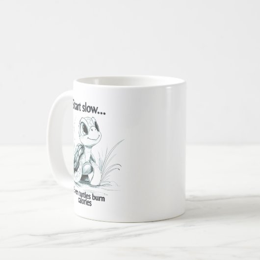 Start small...encouragement  koffiemok (Voorkant links)