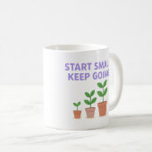 Start Small. Keep Going - Mug Koffiemok (Voorkant rechts)