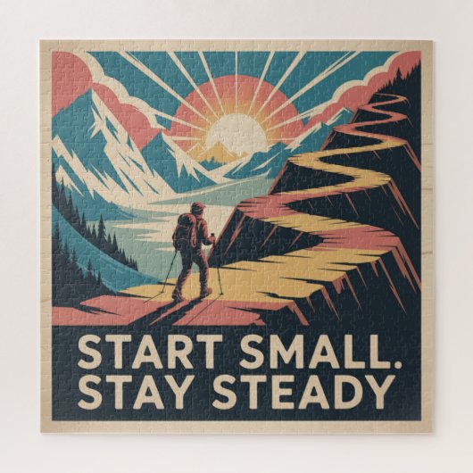 Start Small. Stay Steady Legpuzzel (Verticaal)